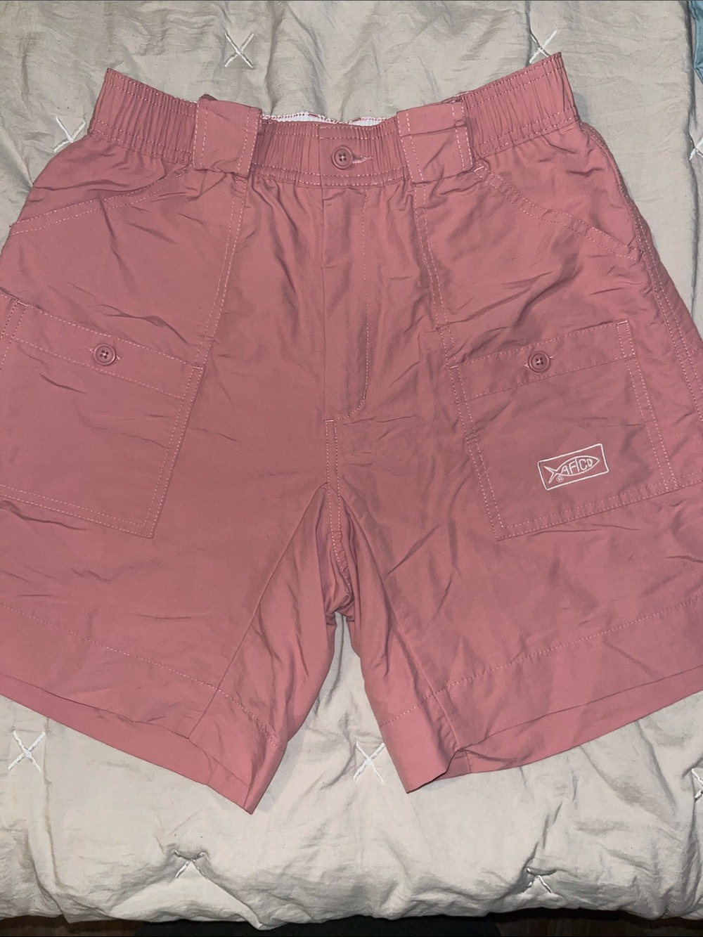 AFTCO Men’s Cargo Shorts — Dusty Rose Pink